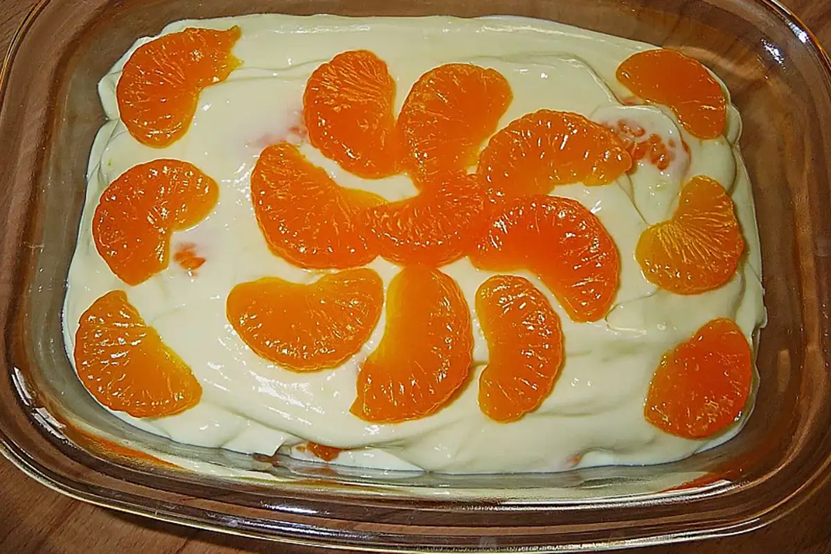 Oma’s Mandarinen Dessert Rezept mit 3 Zutaten!