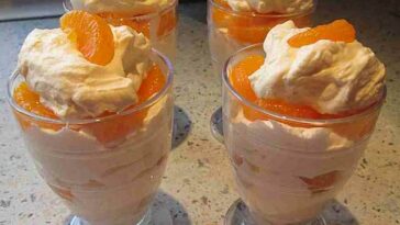 Oma’s Mandarinen Dessert Rezept mit 3 Zutaten!