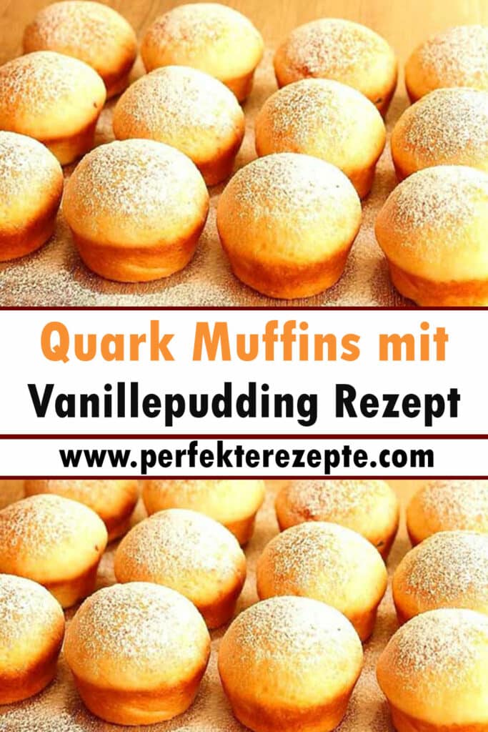 Quark Muffins mit Vanillepudding Rezept Schnelle und Einfache Rezepte