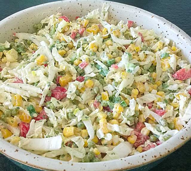 Übernachtsalat Rezept, Schmeckt ausgezeichnet!