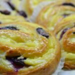 Vanillepudding-Heidelbeer-Schnecken Rezept