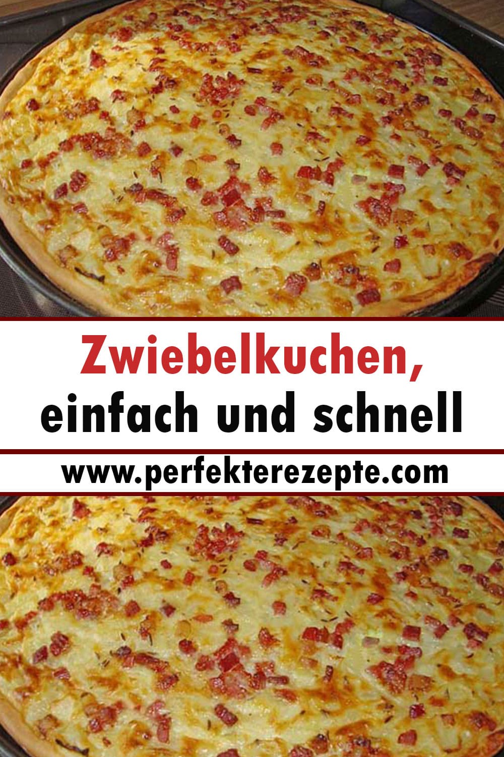 Zwiebelkuchen, einfach und schnell Rezept!