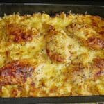 Bratkartoffelauflauf mit Schnitzel Rezept