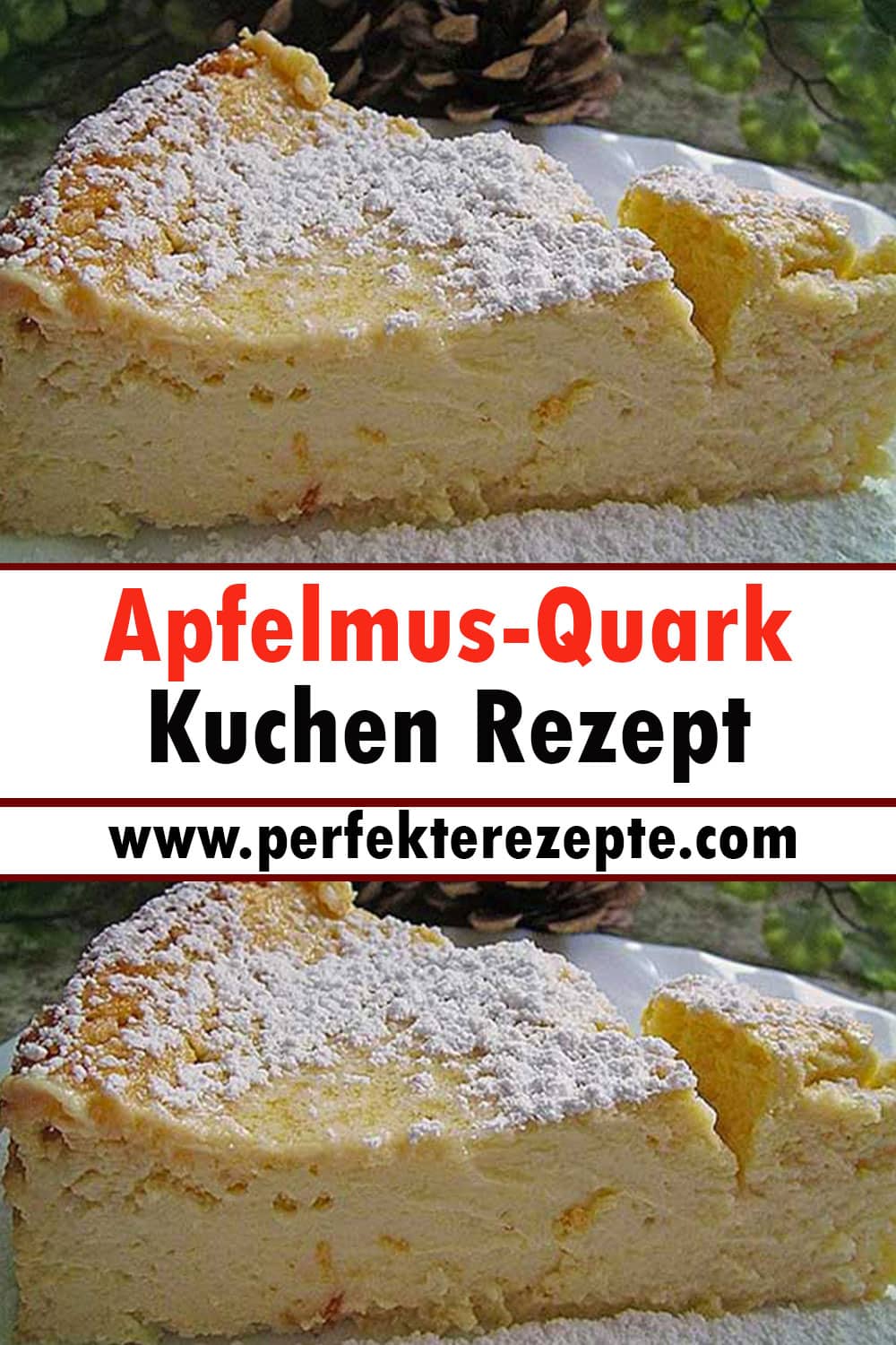 Apfelmus-Quark Kuchen Rezept