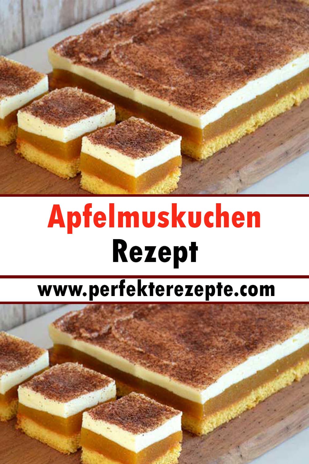 Apfelmuskuchen Rezept