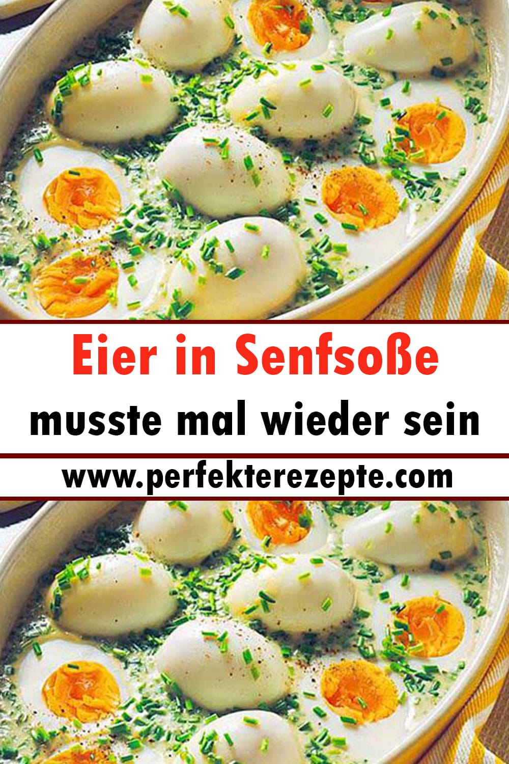 Eier in Senfsoße Rezept musste mal wieder sein