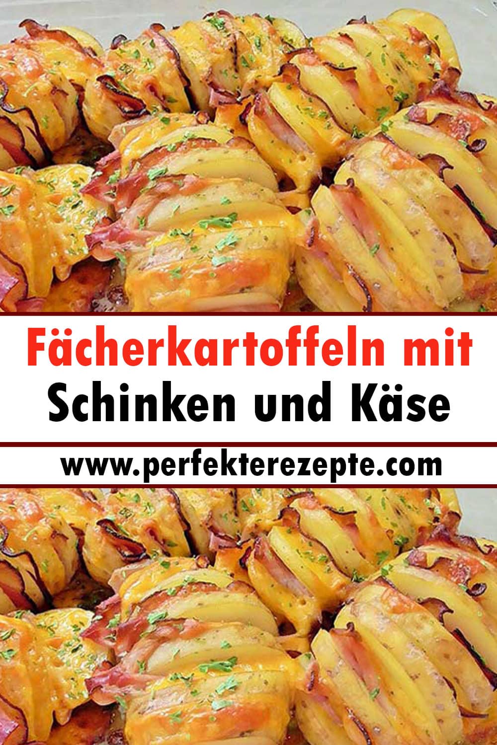 Fächerkartoffeln mit Schinken und Käse Rezept