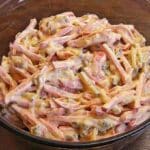 Fleischsalat Rezept mit 3 Zutaten, schmeckt wie vom Metzger!