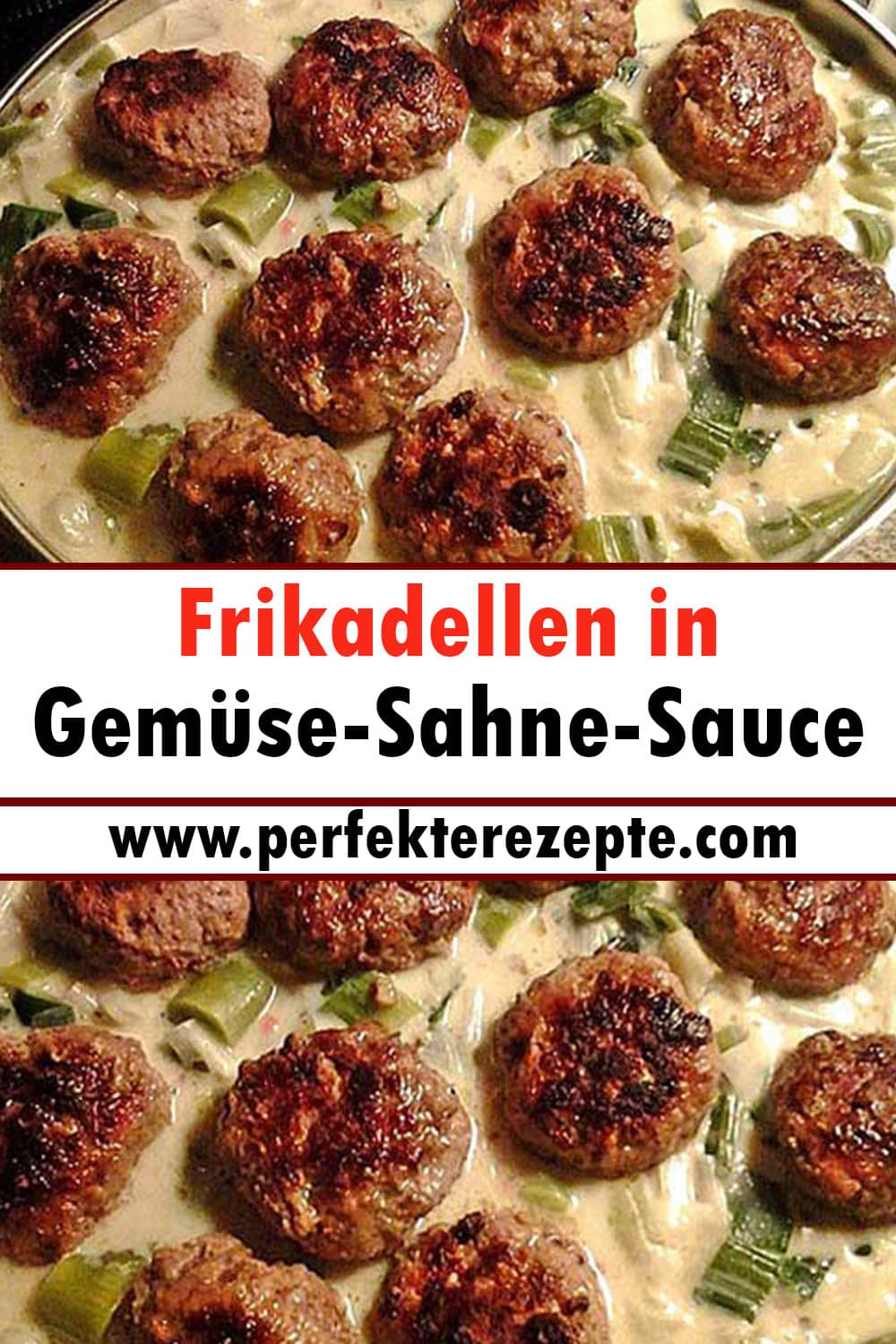 Frikadellen in Gemüse-Sahne-Sauce Rezept