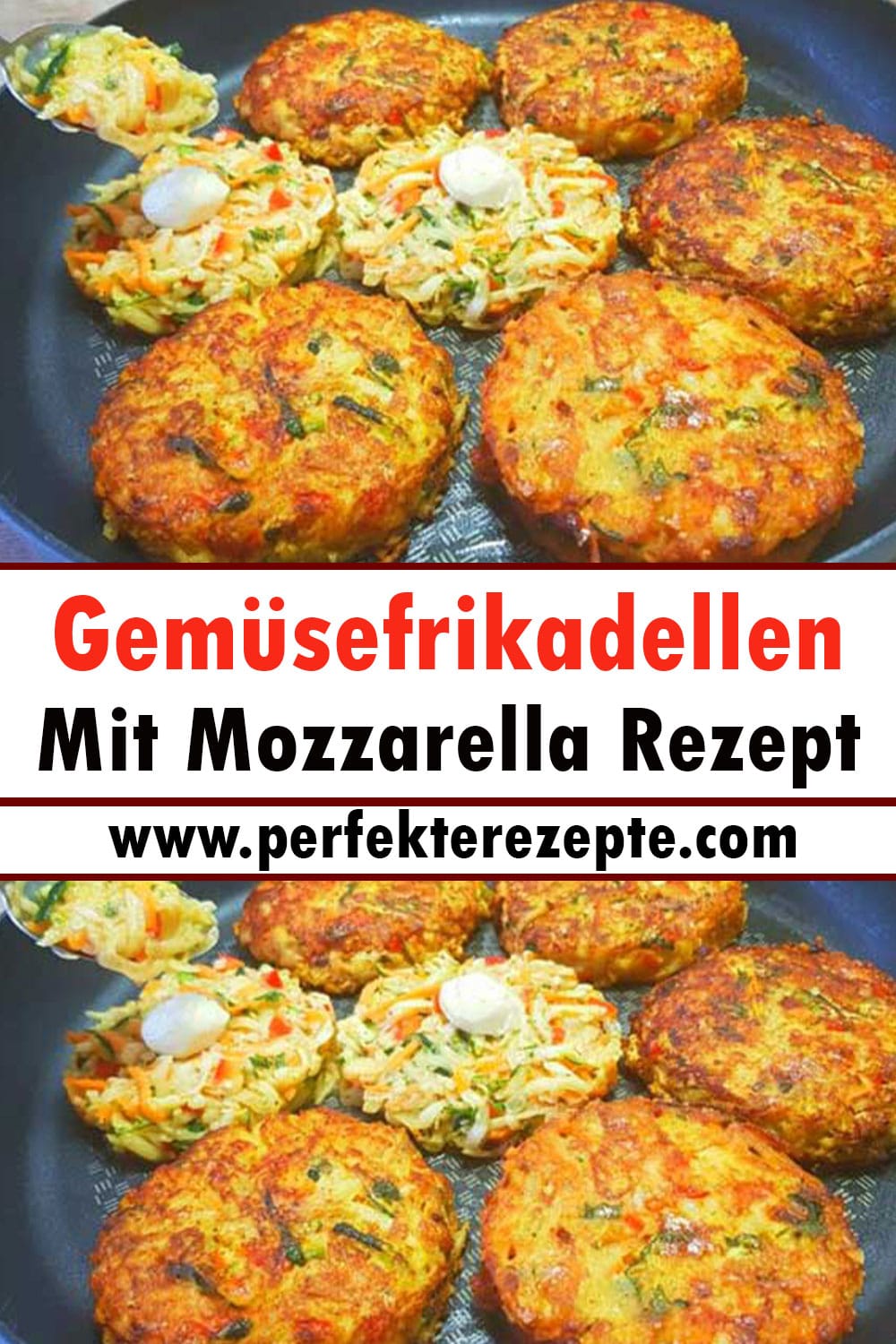 Gemüsefrikadellen Mit Mozzarella Rezept