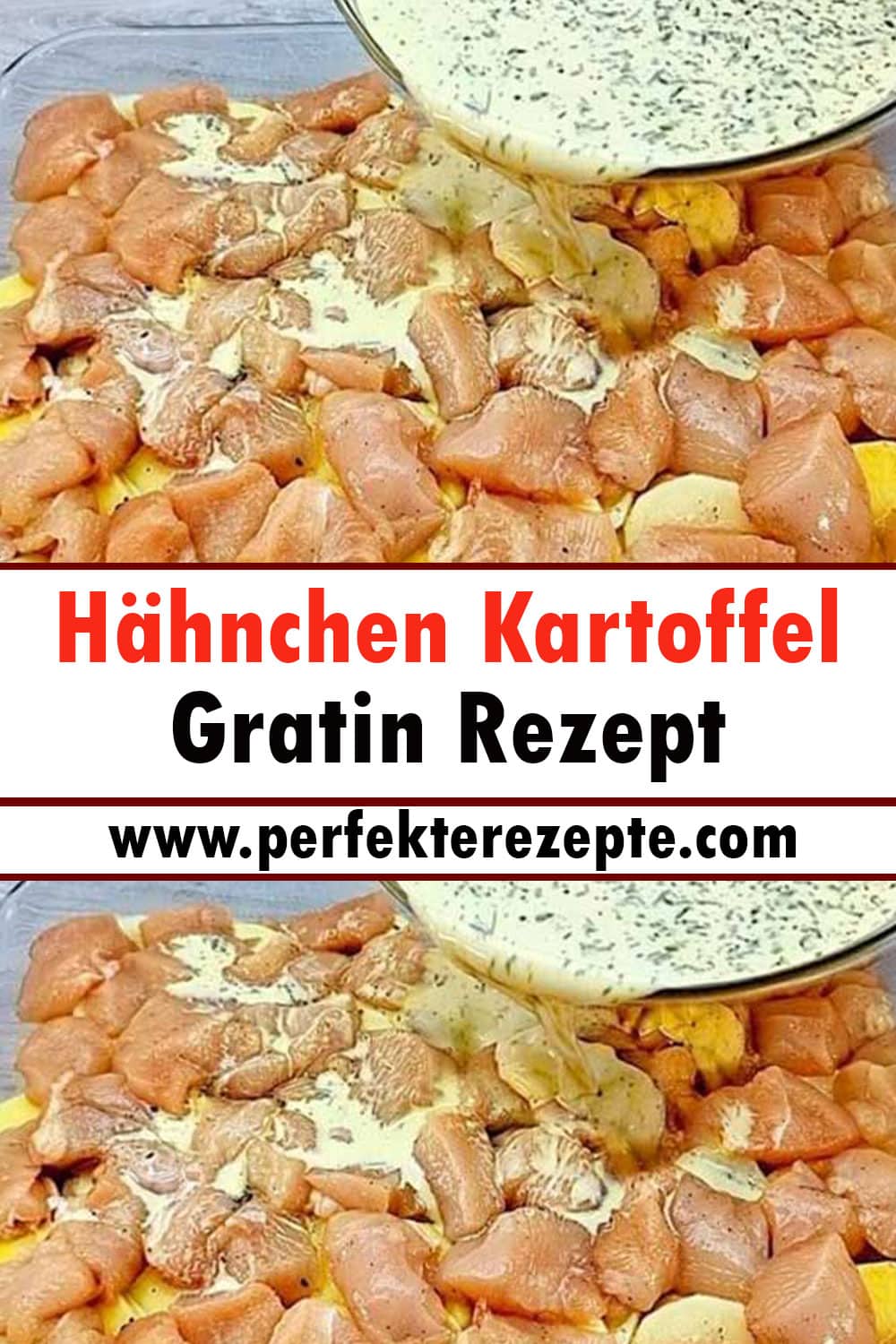 Hähnchen Kartoffel Gratin Rezept, könnte ich gerade jeden Tag essen!