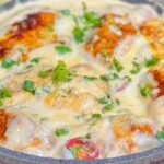 Hähnchenbrust in cremiger Knoblauch Parmesansoße Rezept