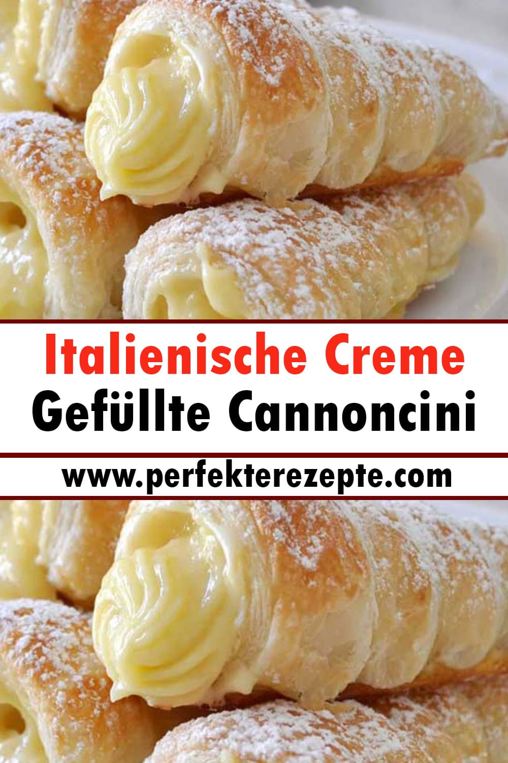 Italienische Creme Gefüllte Cannoncini Rezept