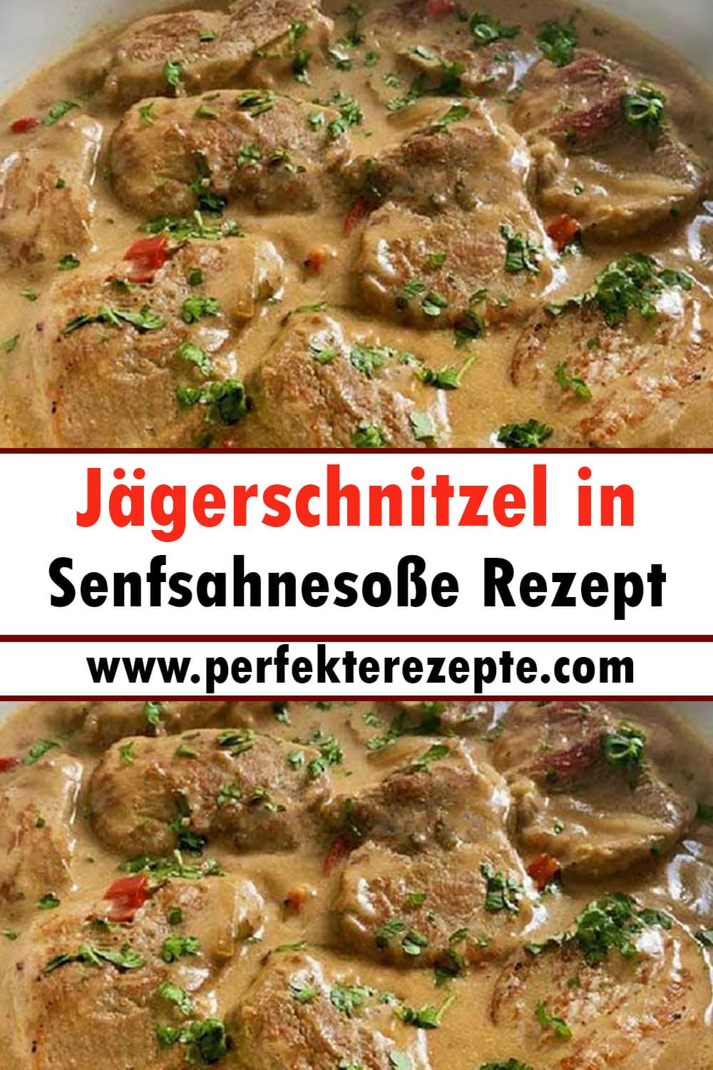 Jägerschnitzel in Senfsahnesoße Rezept