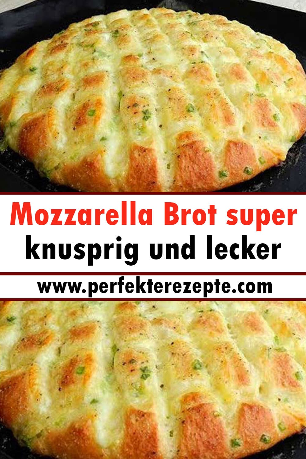 Mozzarella Brot Rezept super knusprig und lecker