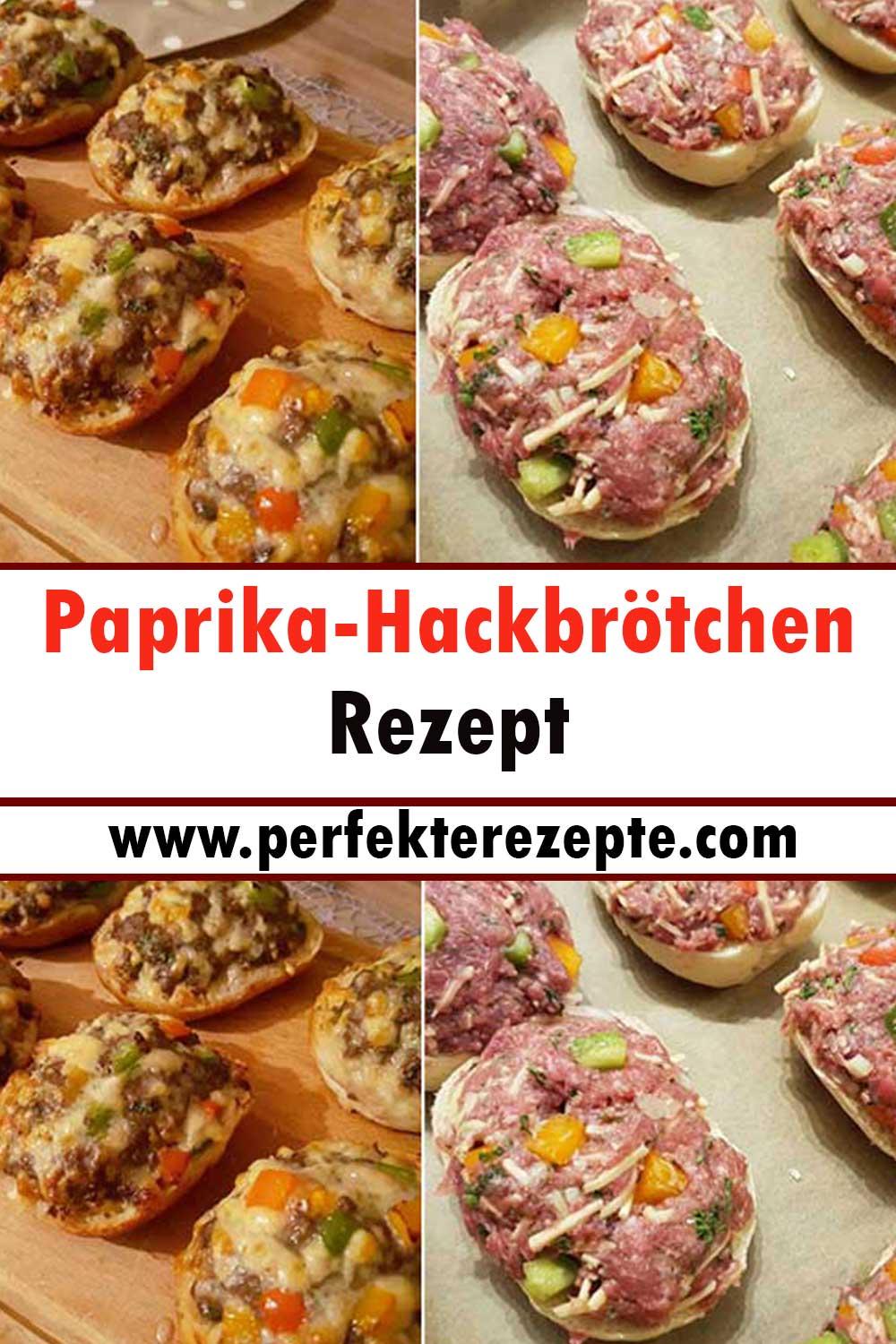Paprika-Hackbrötchen Rezept