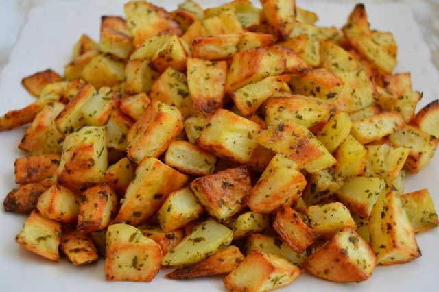 Parmesan-Knoblauch-Kartoffelecken Rezept oder leckerer Snack