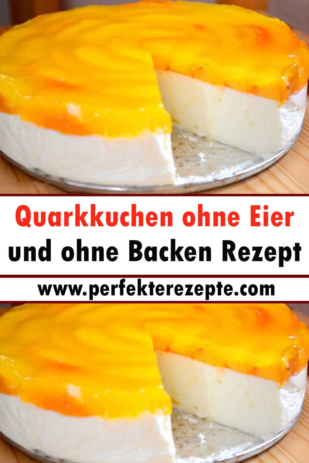 Quarkkuchen ohne Eier und ohne Backen Rezept