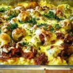 Rosenkohlauflauf mit Hackfleisch und Kartoffeln Rezept