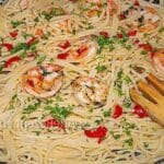 Spaghetti mit Knoblauch und Garnelen Rezept
