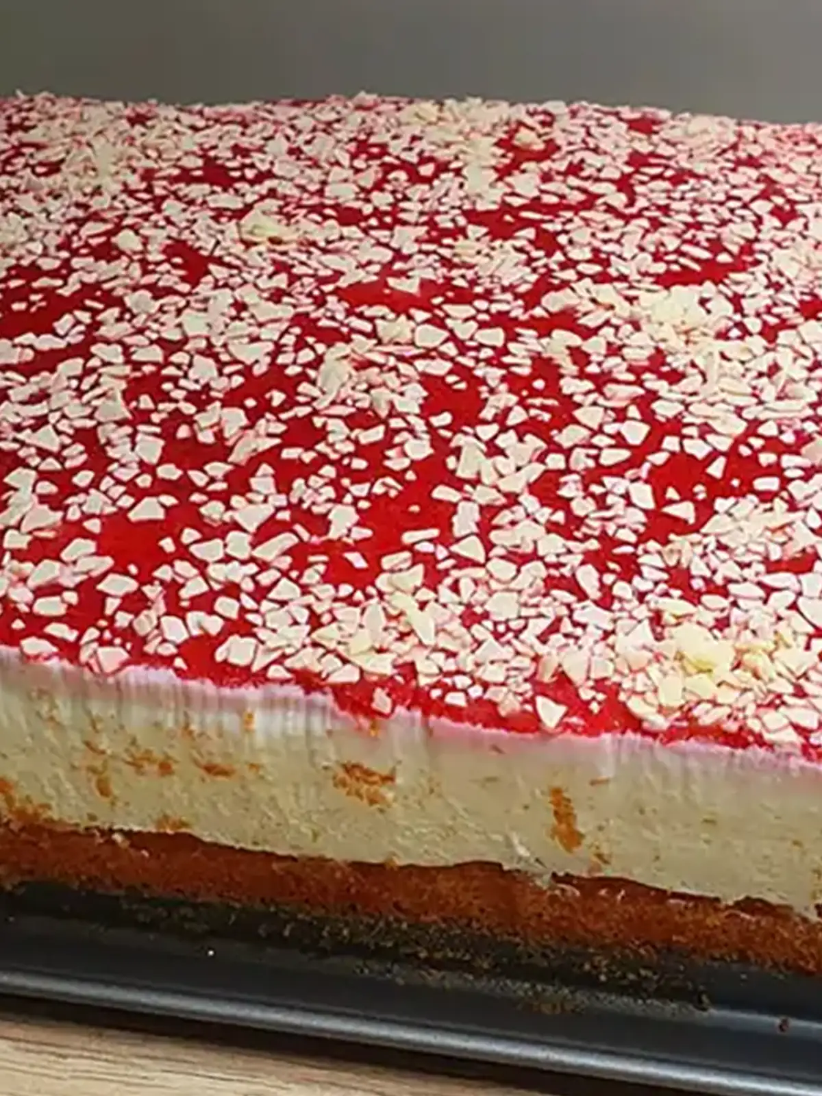 Spaghettieis Blechkuchen Rezept