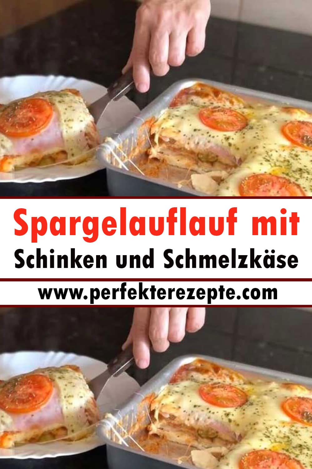 Spargelauflauf mit Schinken und Schmelzkäse Rezept