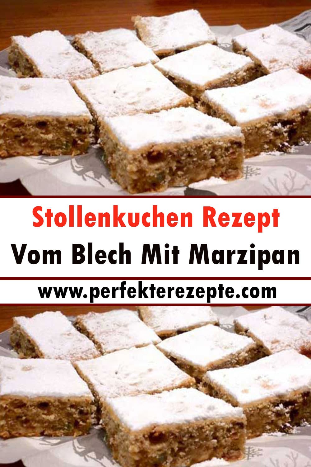 Stollenkuchen Rezept Vom Blech Mit Marzipan