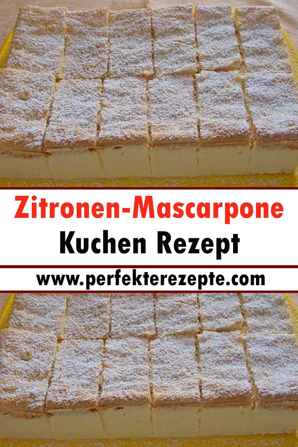 Zitronen-Mascarpone-Kuchen Rezept