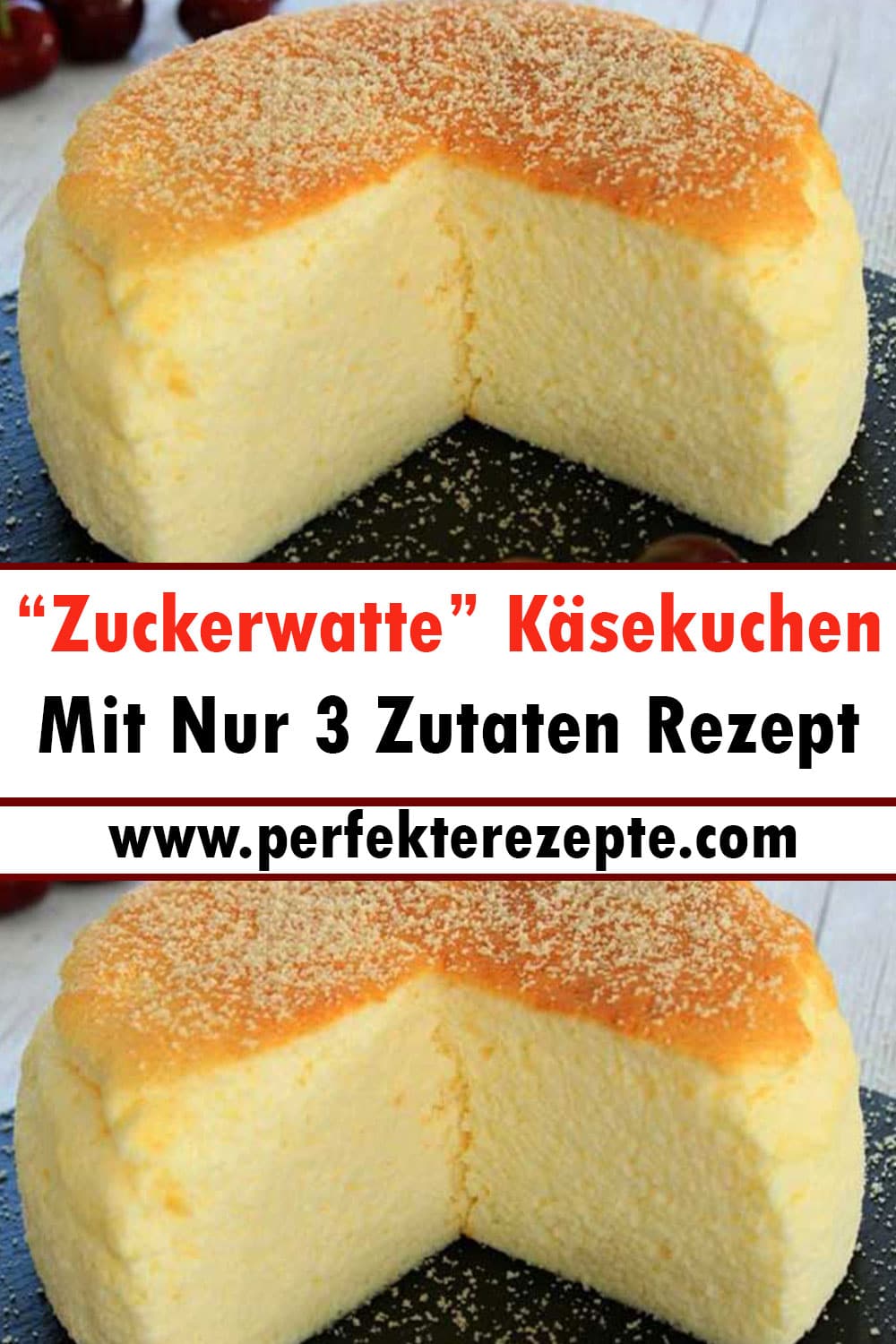 “Zuckerwatte” Käsekuchen Mit Nur 3 Zutaten Rezept