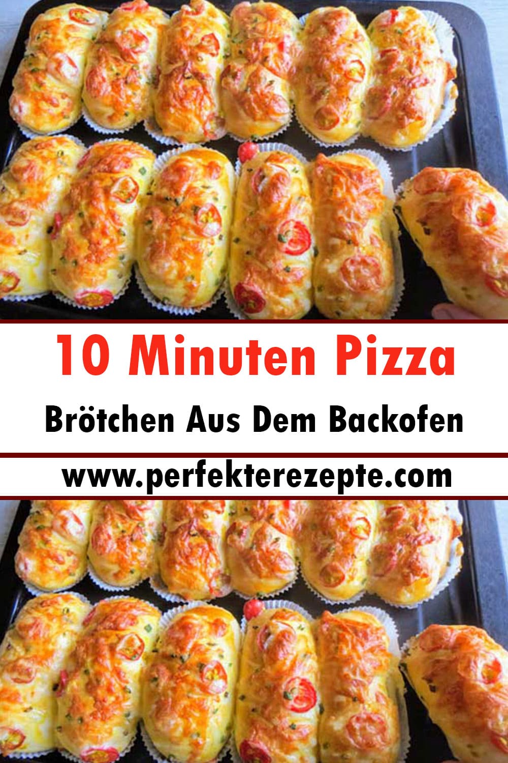 10 Minuten Pizza Brötchen Aus Dem Backofen Rezept