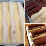 Bananen-Schnitten ein Tassenrezept