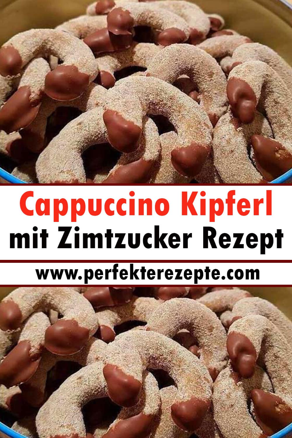 Cappuccino Kipferl mit Zimtzucker Rezept