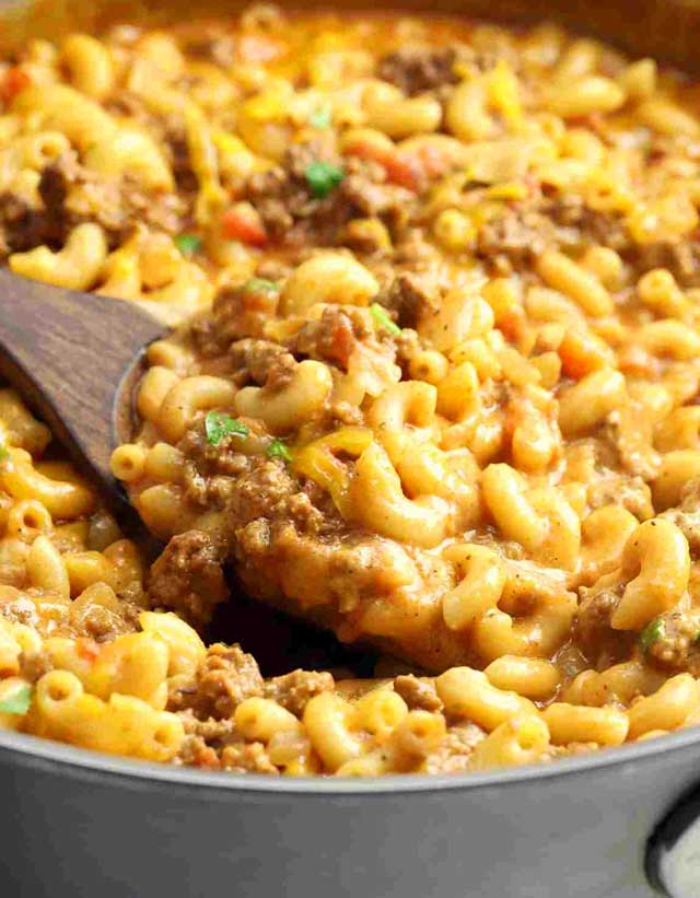 “Cheeseburger Pfanne” Rezept zum Sattessen!