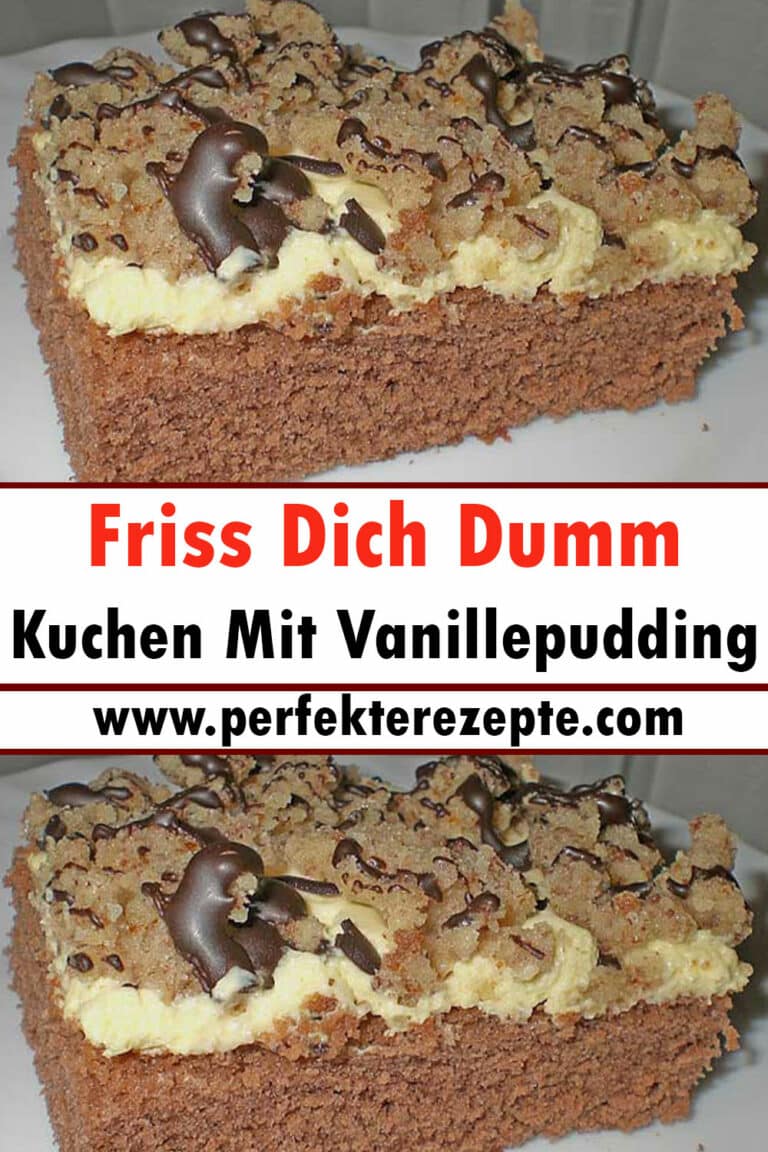 Friss Dich Dumm Kuchen Mit Vanillepudding Rezept - Schnelle und ...