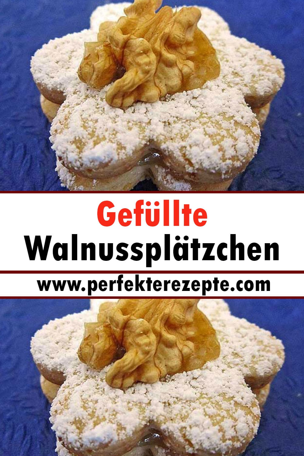 Gefüllte Walnussplätzchen Rezept