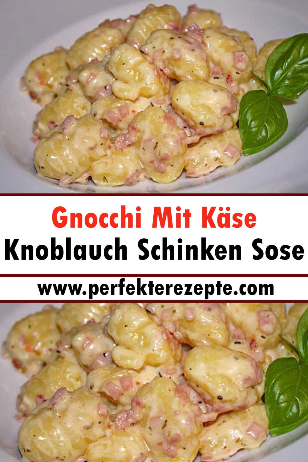 Gnocchi Mit Käse Knoblauch Schinken Sose Rezept