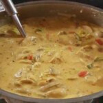 Hähnchen-Curry-Lauch-Suppe Rezept