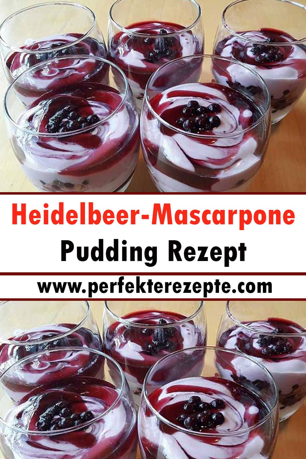 Heidelbeer-Mascarpone-Pudding Rezept