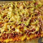 Kartoffelpizza mit Hackfleisch Rezept, ohne Hefeteig!