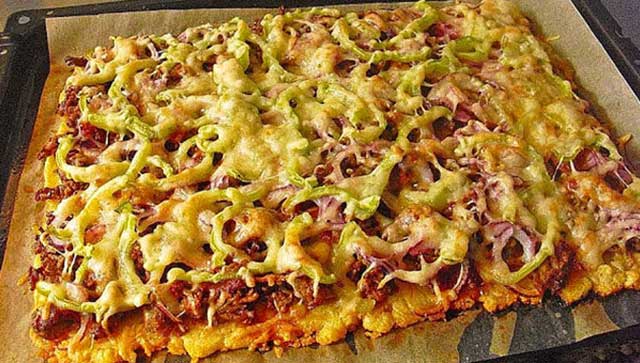 Kartoffelpizza mit Hackfleisch Rezept, ohne Hefeteig!