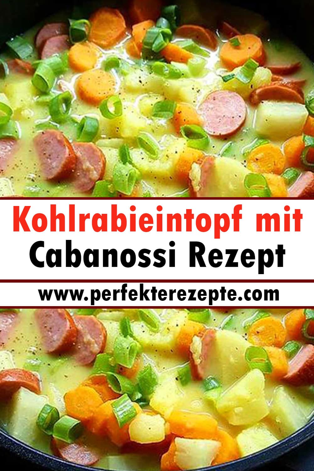 Kohlrabieintopf mit Cabanossi Rezept