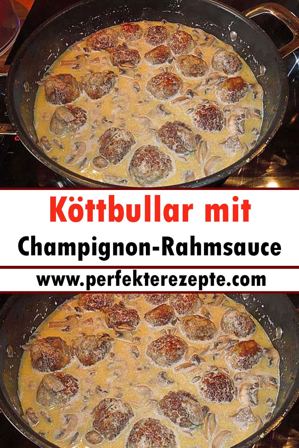 Köttbullar mit Champignon-Rahmsauce Rezept