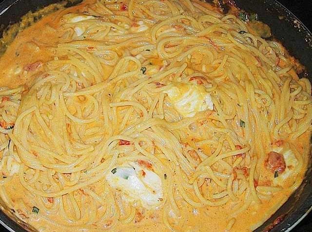 Mozzarella Spaghetti Rezept