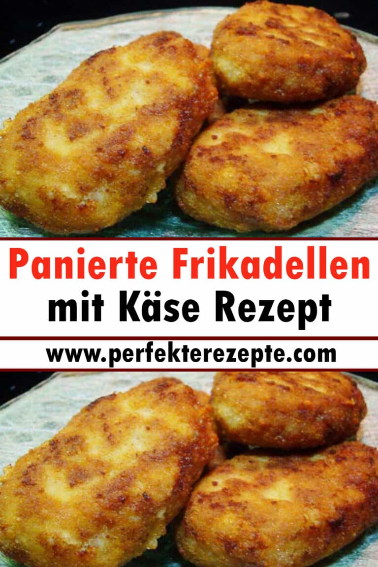 Panierte Frikadellen mit Käse Rezept...