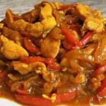 Perfektes Feierabend-Essen Schnelles Hähnchen-Paprika-Gemüse Rezept