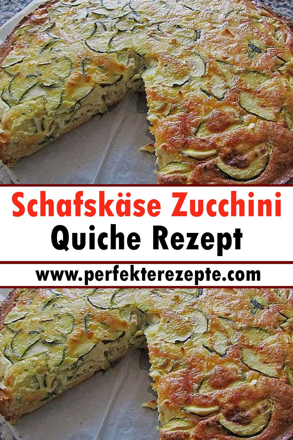 Schafskäse Zucchini Quiche Rezept