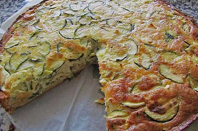 Schafskäse Zucchini Quiche Rezept