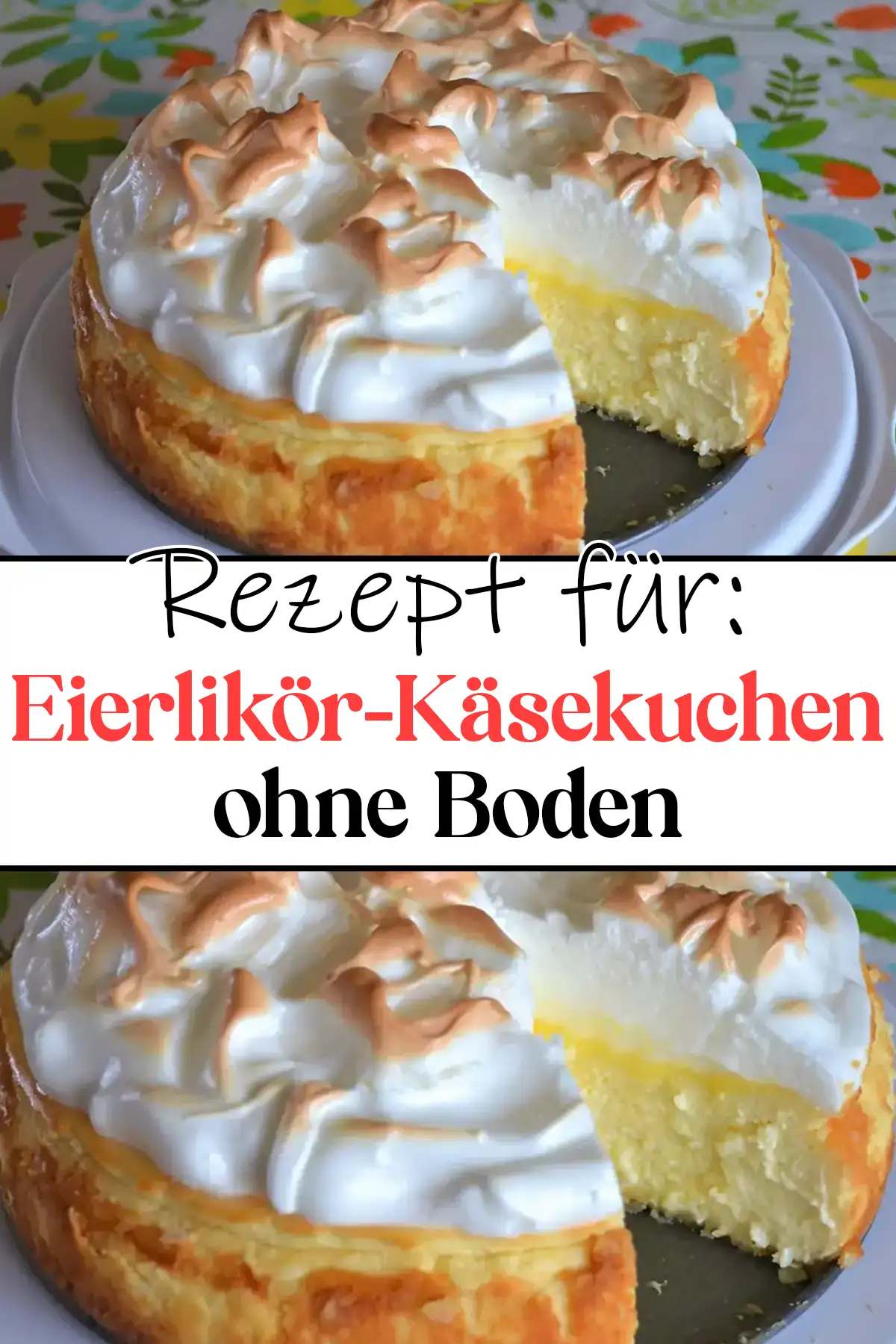 Schnelles Rezept Für Eierlikör-Käsekuchen Ohne Boden