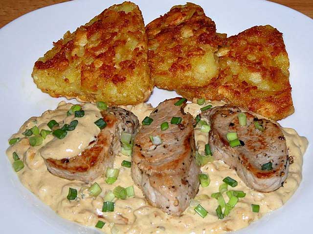 Schweinefilet in Sahnesauce Rezept