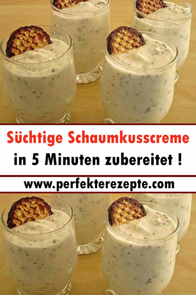 Süchtige Schaumkusscreme Rezept in 5 Minuten zubereitet ! - Schnelle ...